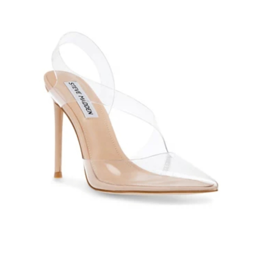 Steve Madden Vienne Clear Pointed Toe Stiletto Pu… - image 2